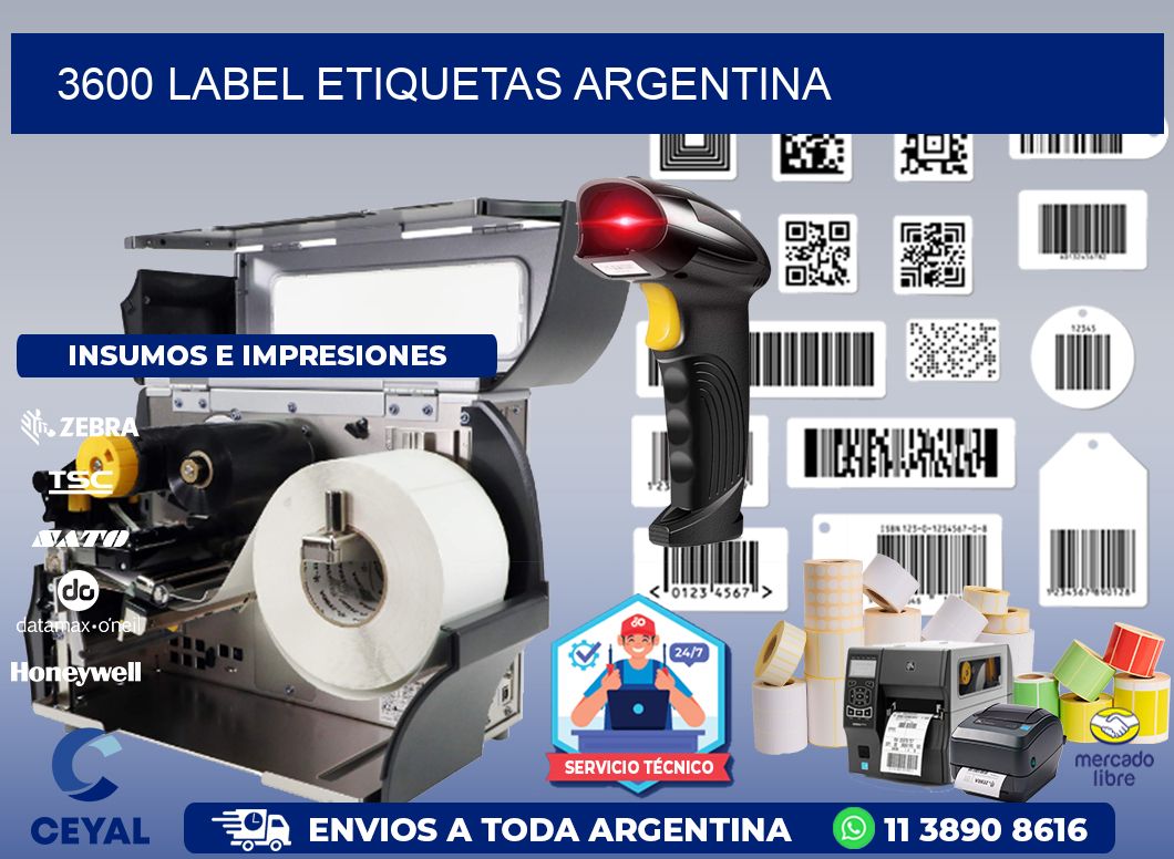 3600 LABEL ETIQUETAS ARGENTINA