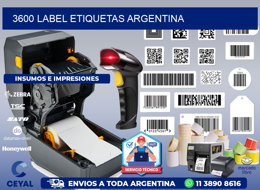 3600 LABEL ETIQUETAS ARGENTINA