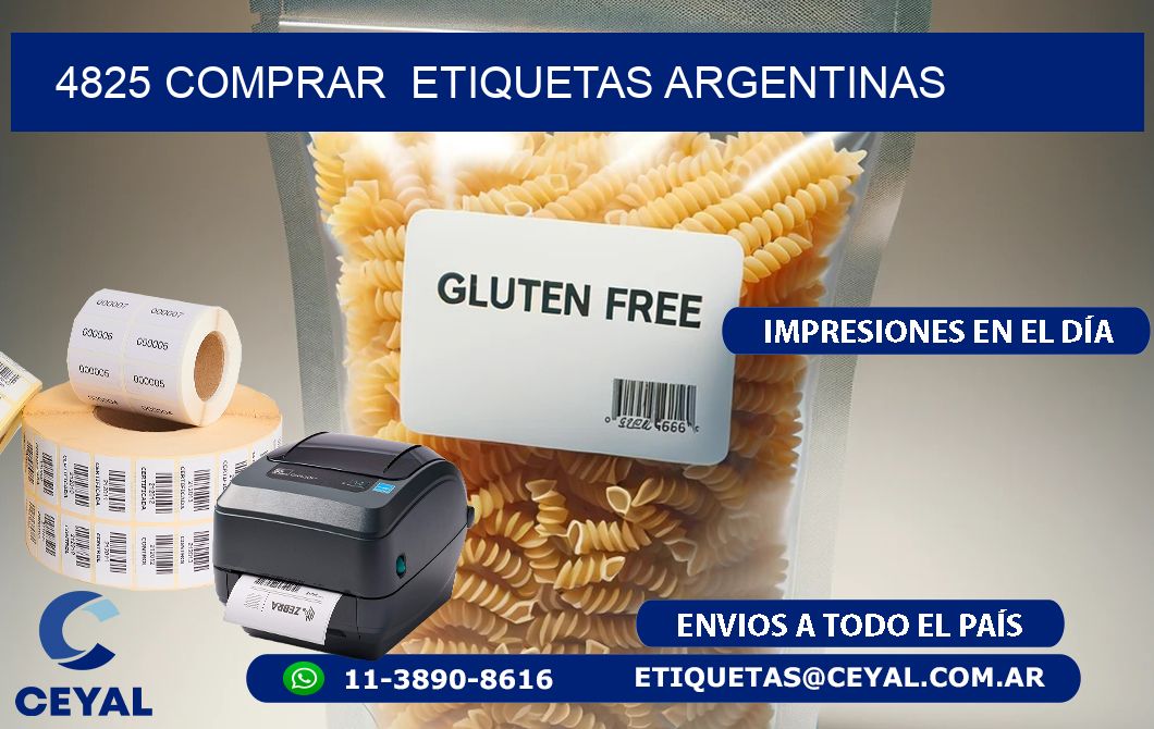4825 COMPRAR  ETIQUETAS ARGENTINAS