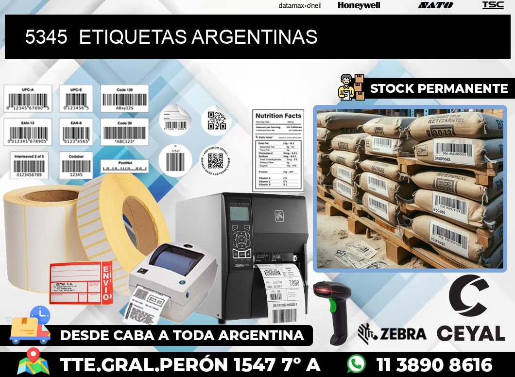5345  ETIQUETAS ARGENTINAS