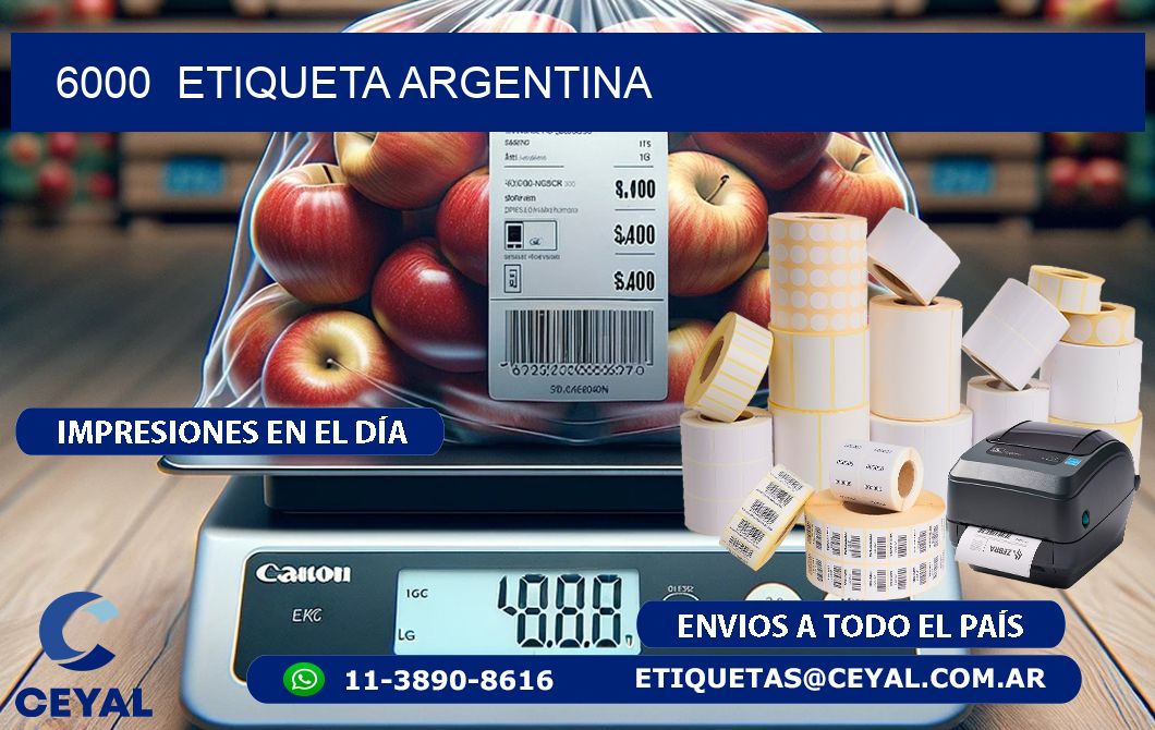 6000  ETIQUETA ARGENTINA
