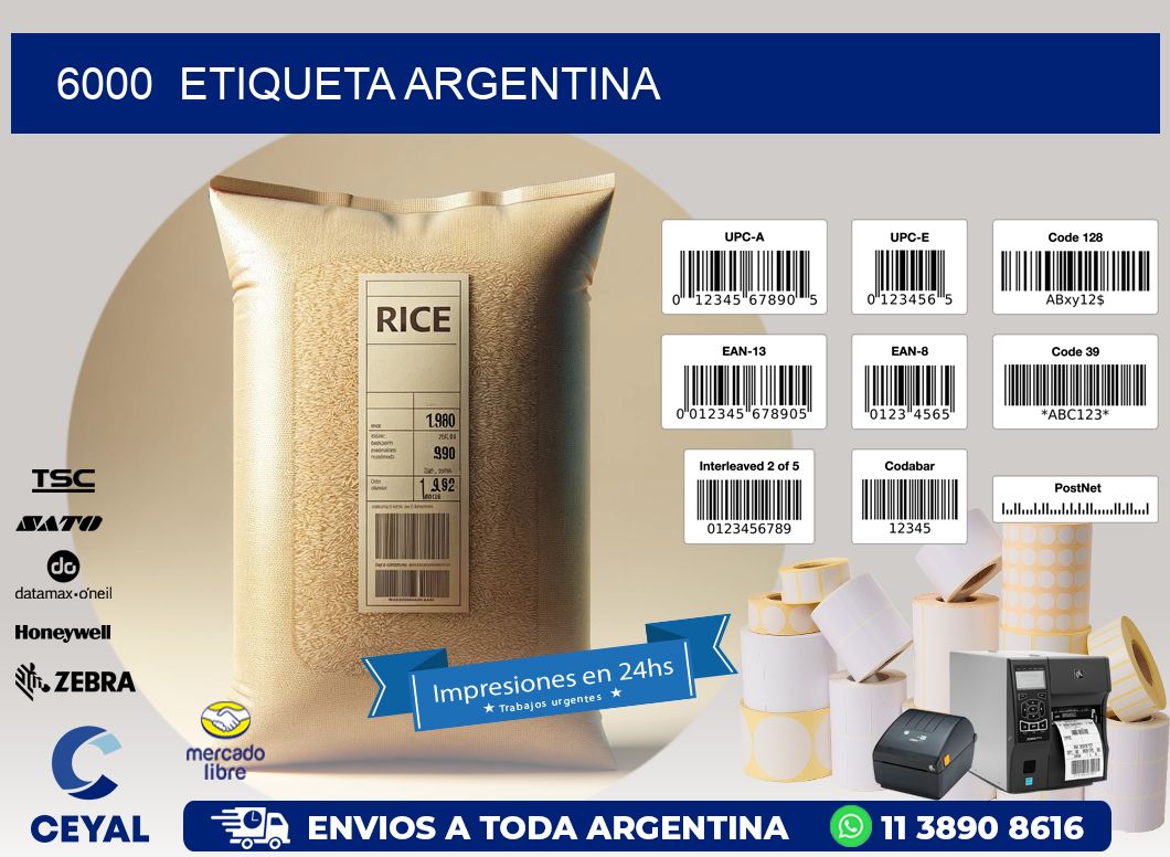 6000  ETIQUETA ARGENTINA
