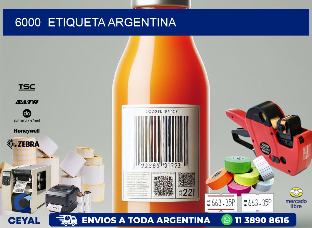 6000  ETIQUETA ARGENTINA