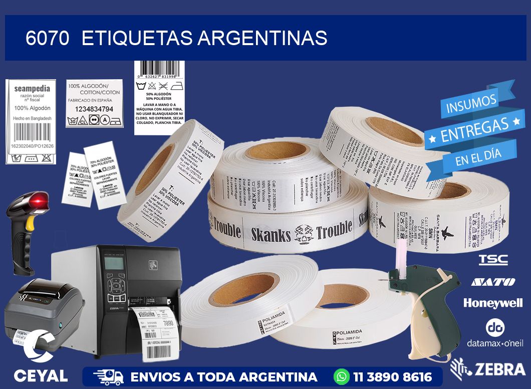 6070  ETIQUETAS ARGENTINAS
