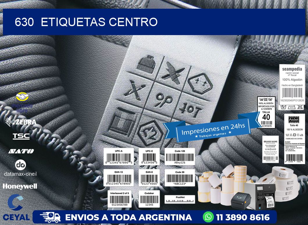 630  ETIQUETAS CENTRO