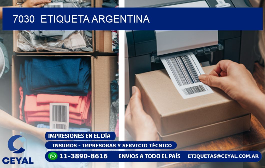 7030  ETIQUETA ARGENTINA