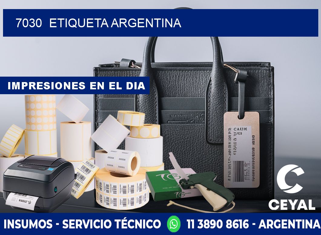 7030  ETIQUETA ARGENTINA