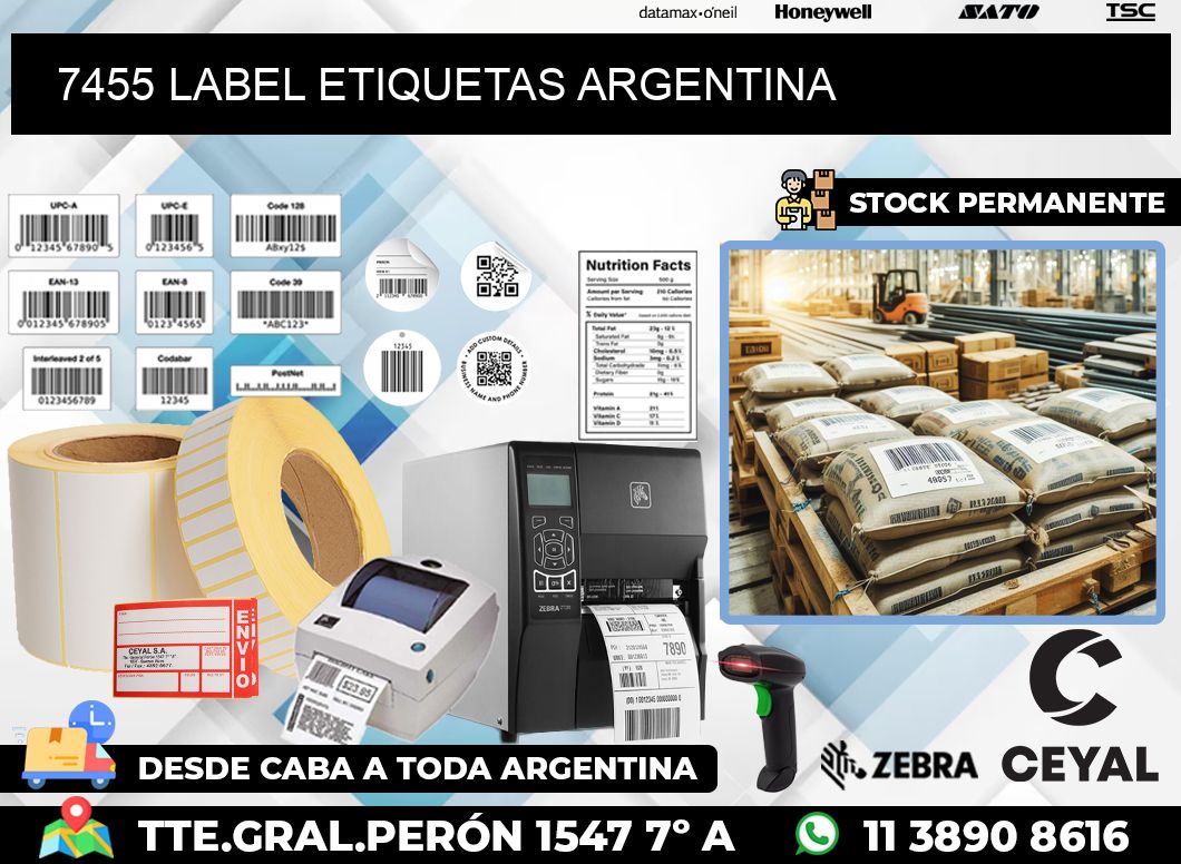 7455 LABEL ETIQUETAS ARGENTINA