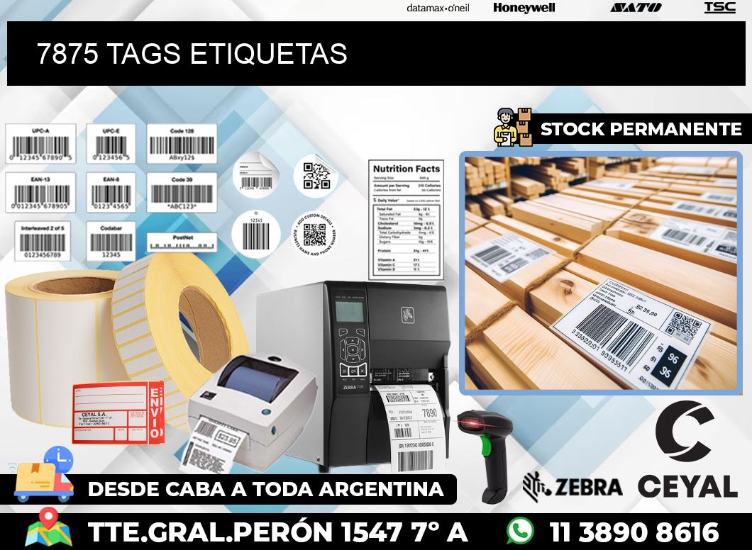 7875 TAGS ETIQUETAS