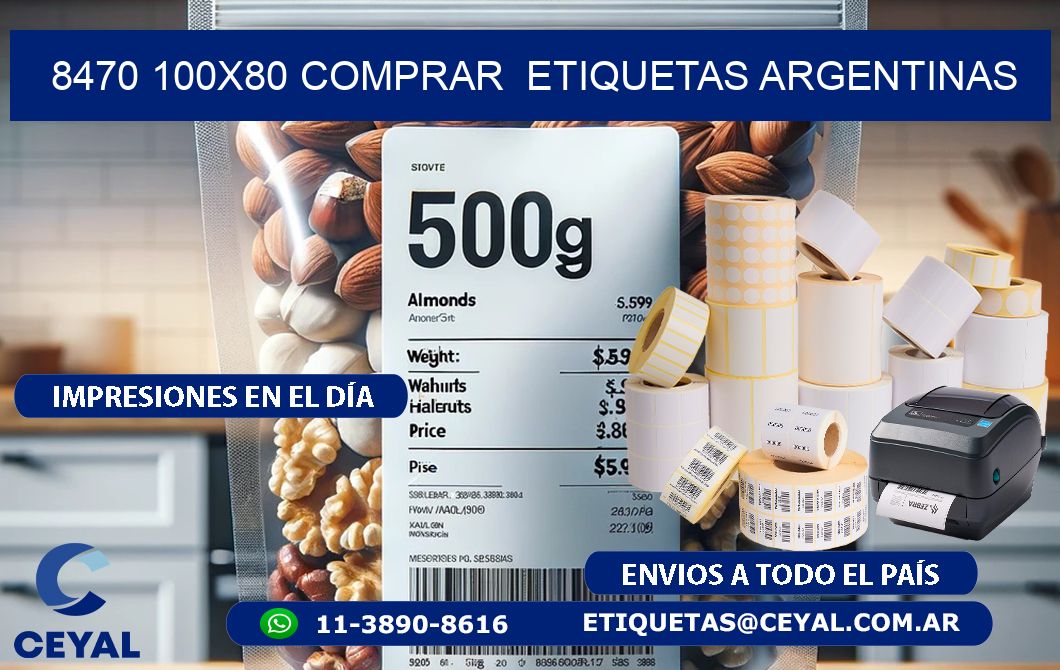 8470 100X80 COMPRAR  ETIQUETAS ARGENTINAS
