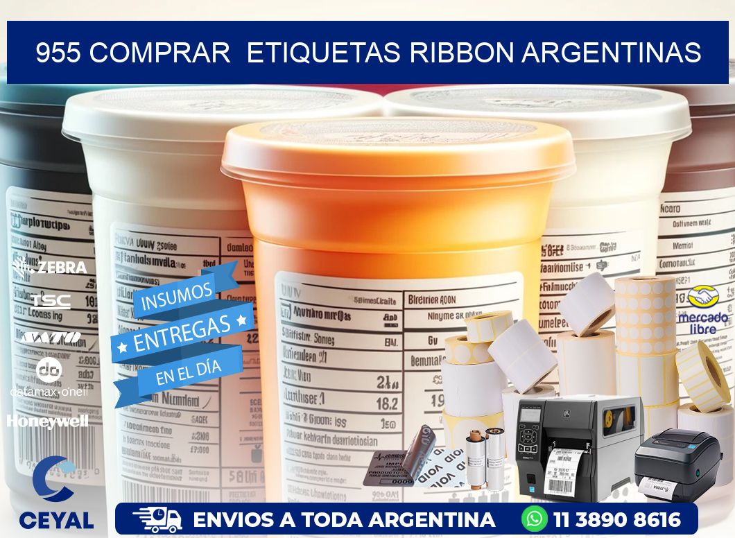 955 COMPRAR  ETIQUETAS RIBBON ARGENTINAS
