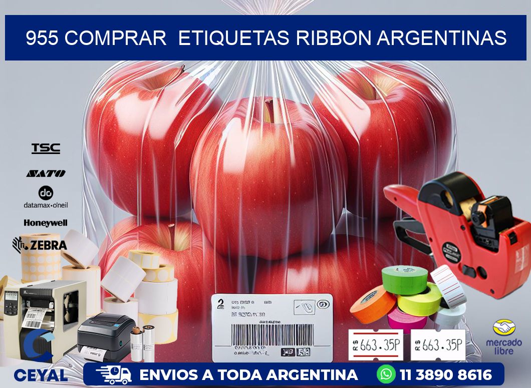 955 COMPRAR  ETIQUETAS RIBBON ARGENTINAS