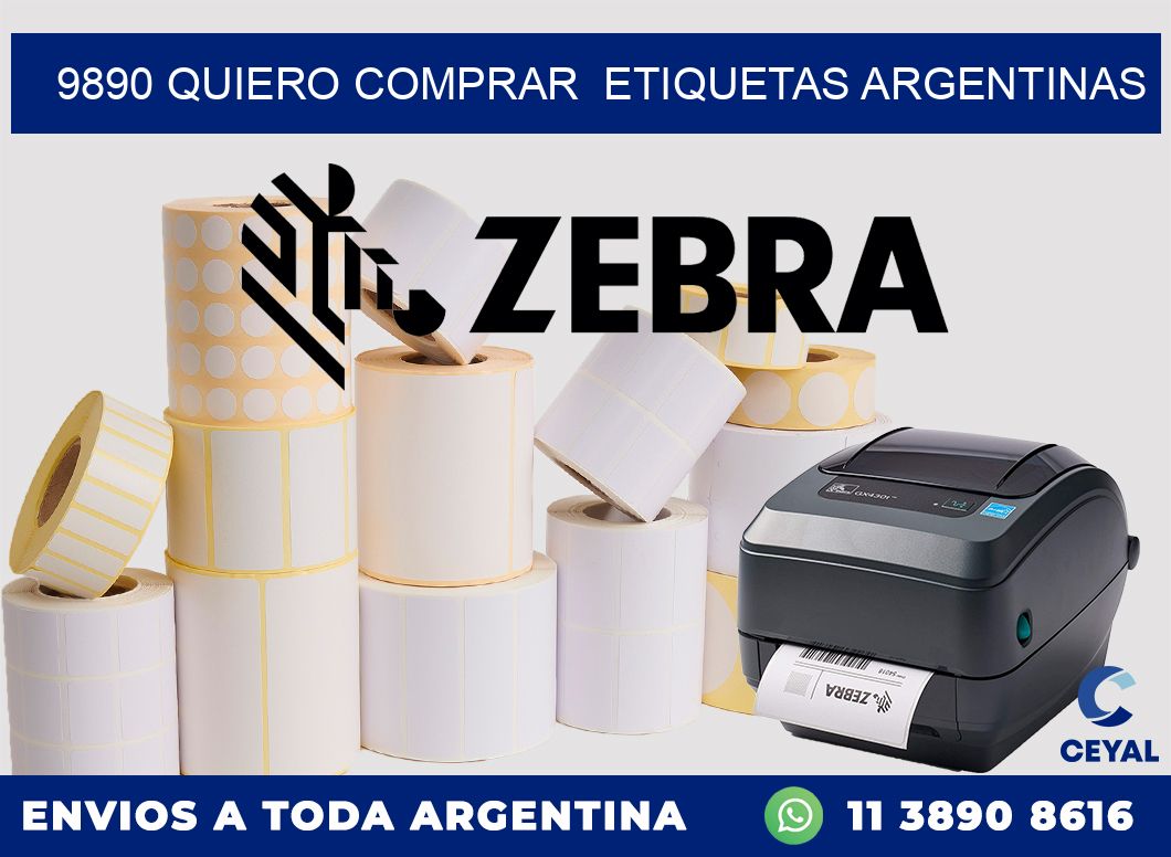 9890 QUIERO COMPRAR  ETIQUETAS ARGENTINAS