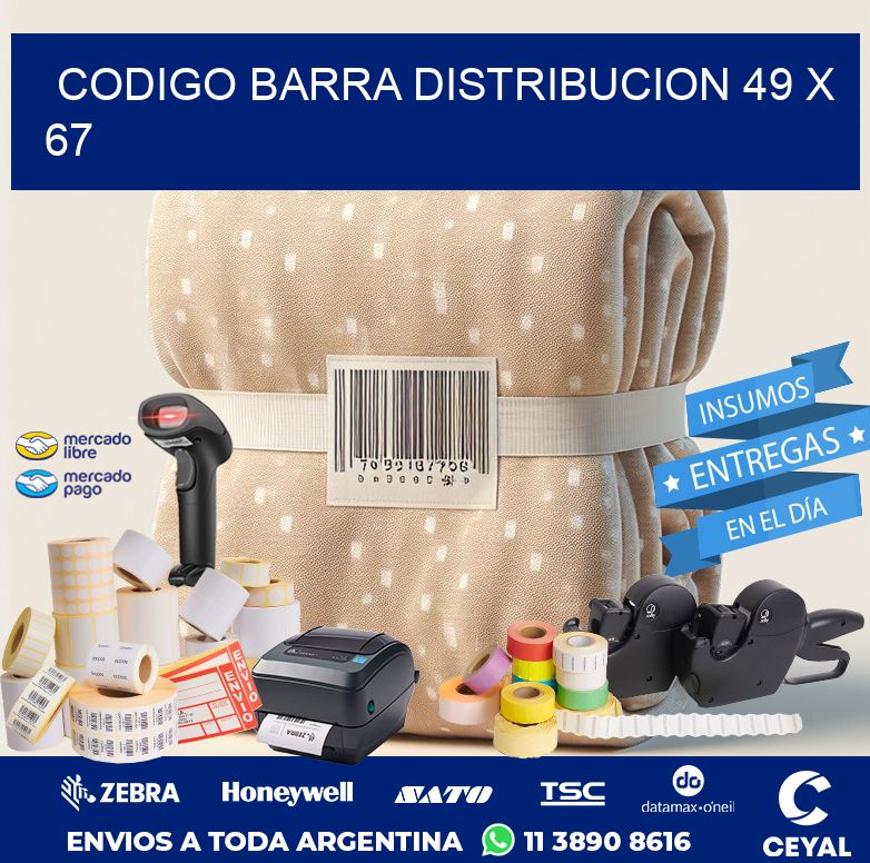 CODIGO BARRA DISTRIBUCION 49 x 67