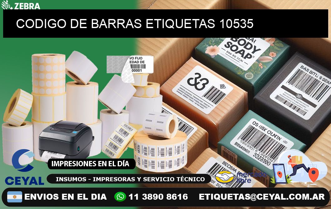 CODIGO DE BARRAS ETIQUETAS 10535