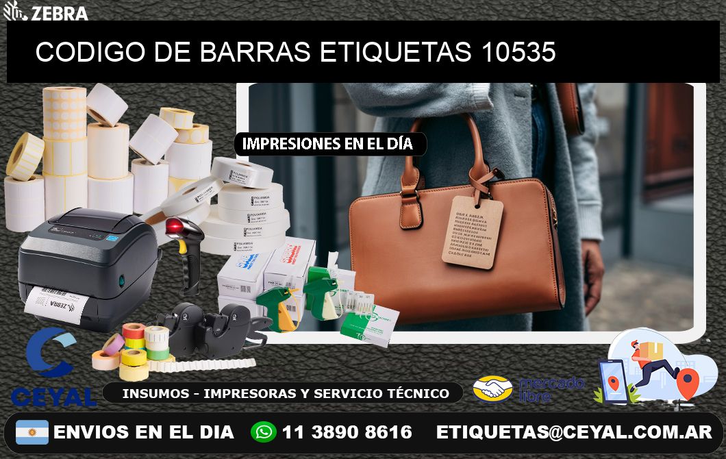 CODIGO DE BARRAS ETIQUETAS 10535