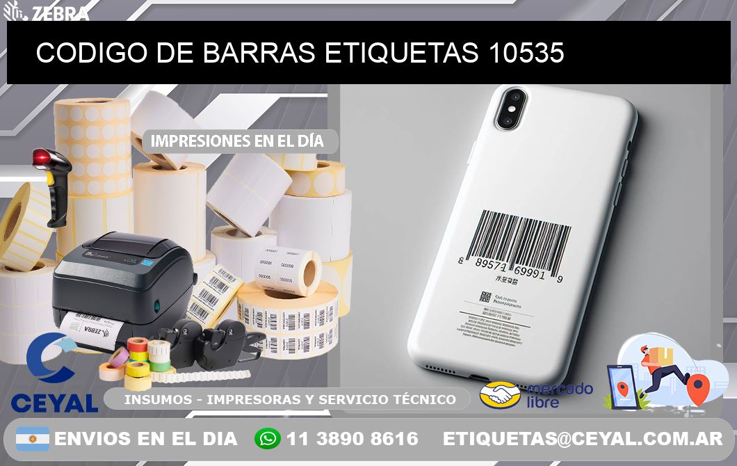 CODIGO DE BARRAS ETIQUETAS 10535