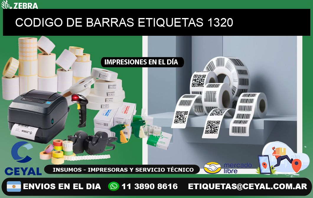 CODIGO DE BARRAS ETIQUETAS 1320