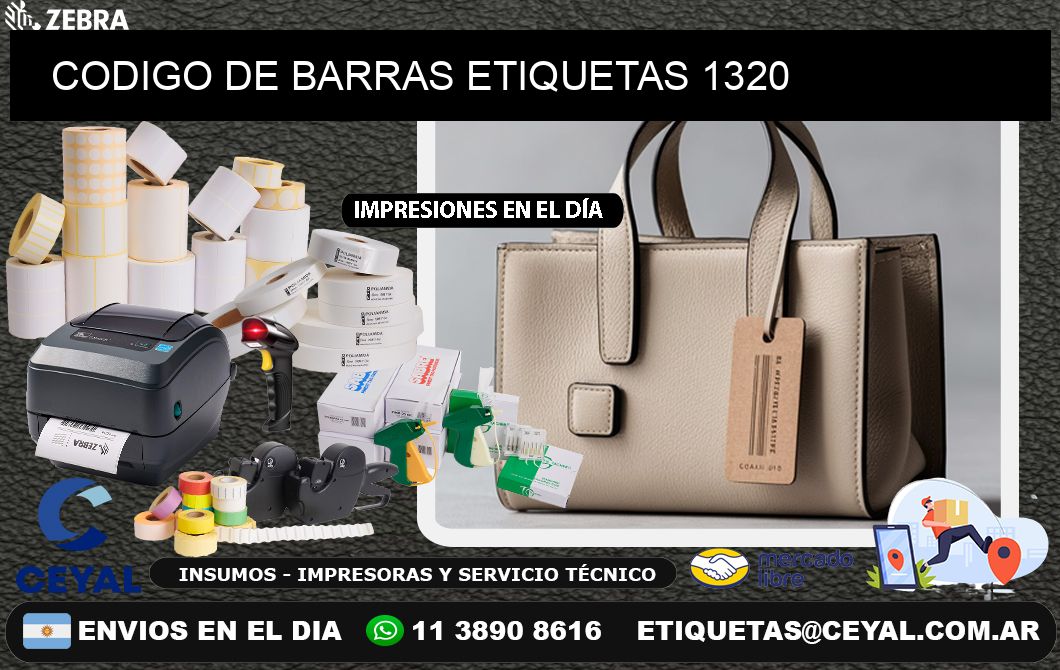 CODIGO DE BARRAS ETIQUETAS 1320