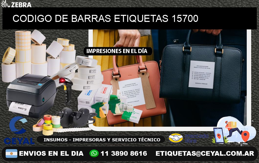 CODIGO DE BARRAS ETIQUETAS 15700