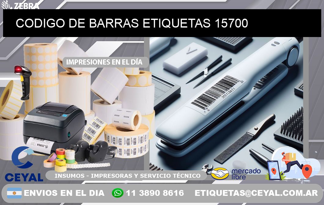CODIGO DE BARRAS ETIQUETAS 15700