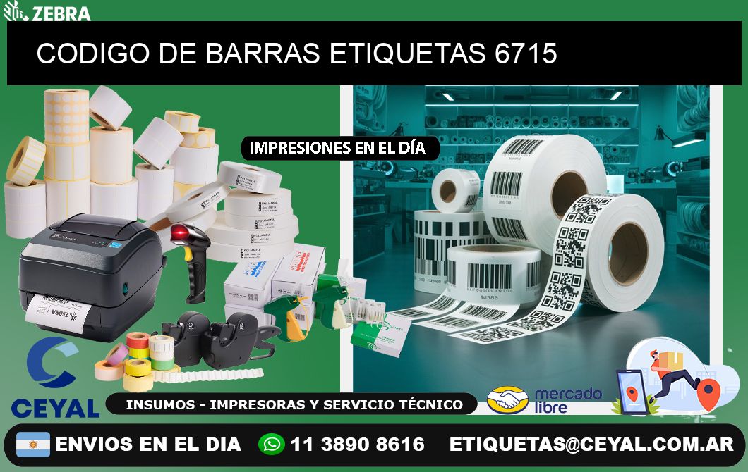 CODIGO DE BARRAS ETIQUETAS 6715