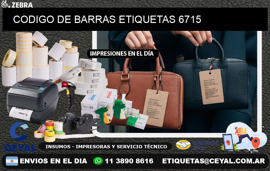 CODIGO DE BARRAS ETIQUETAS 6715