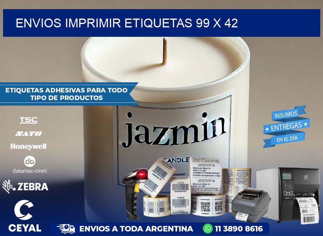 ENVIOS IMPRIMIR ETIQUETAS 99 x 42