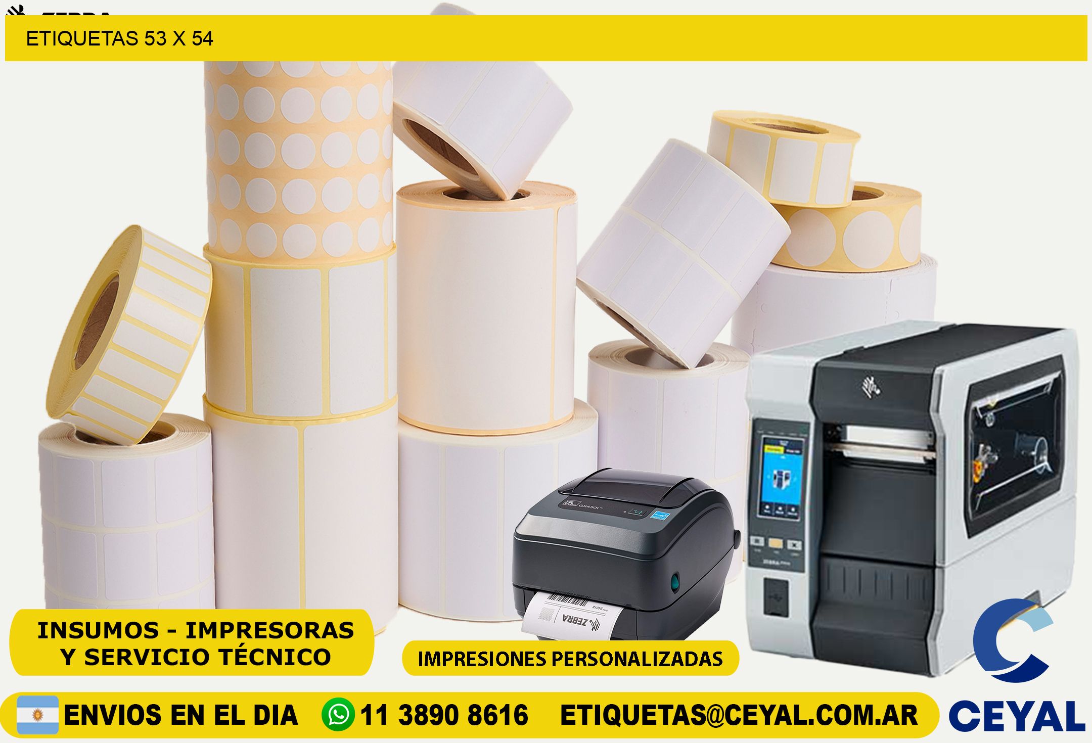 ETIQUETAS 53 x 54