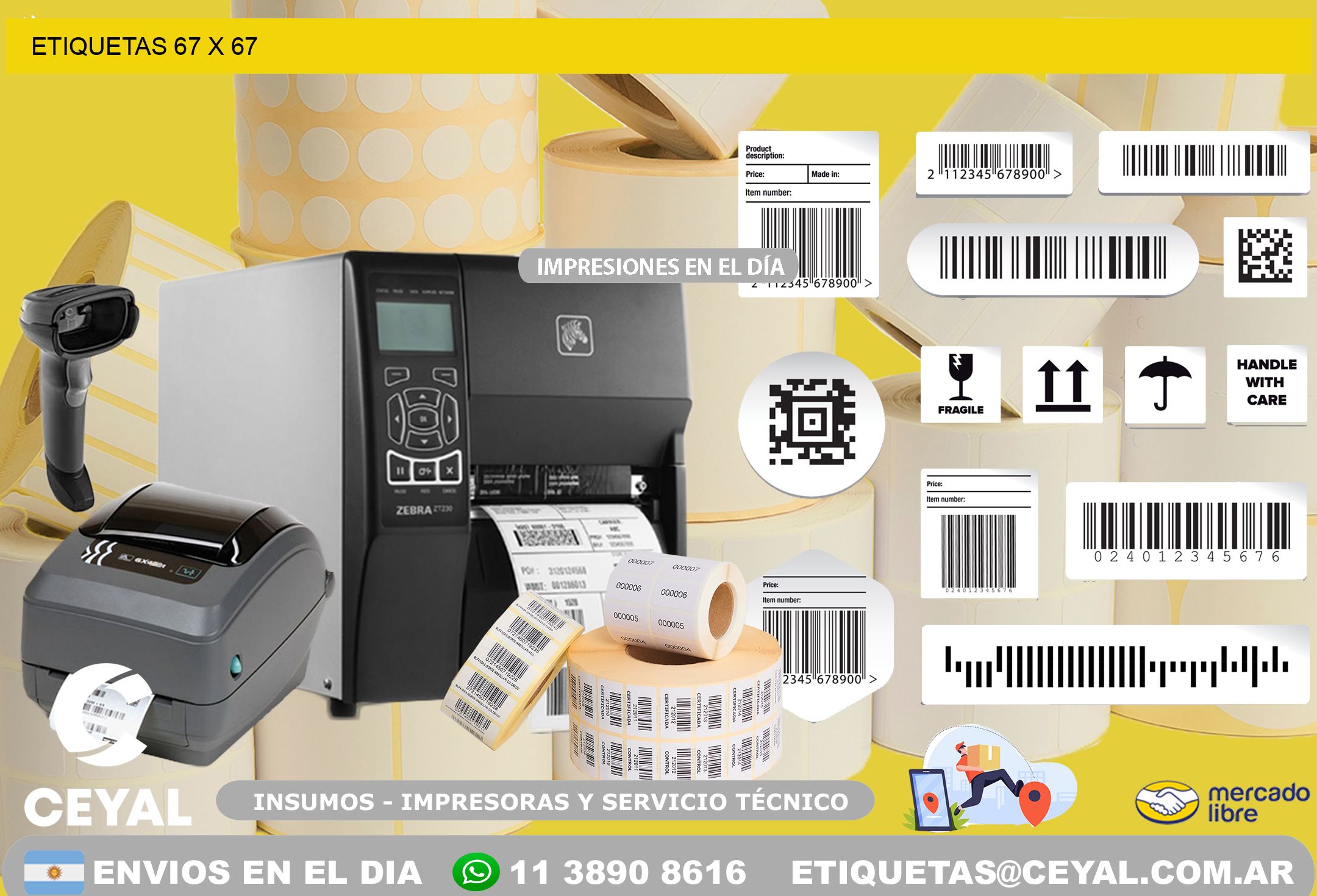 ETIQUETAS 67 x 67