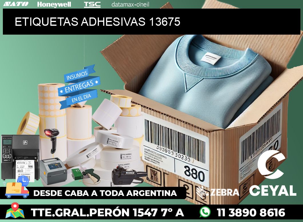 ETIQUETAS ADHESIVAS 13675