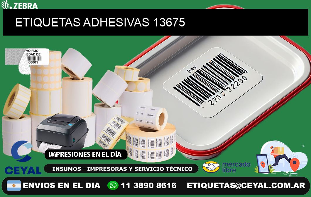 ETIQUETAS ADHESIVAS 13675