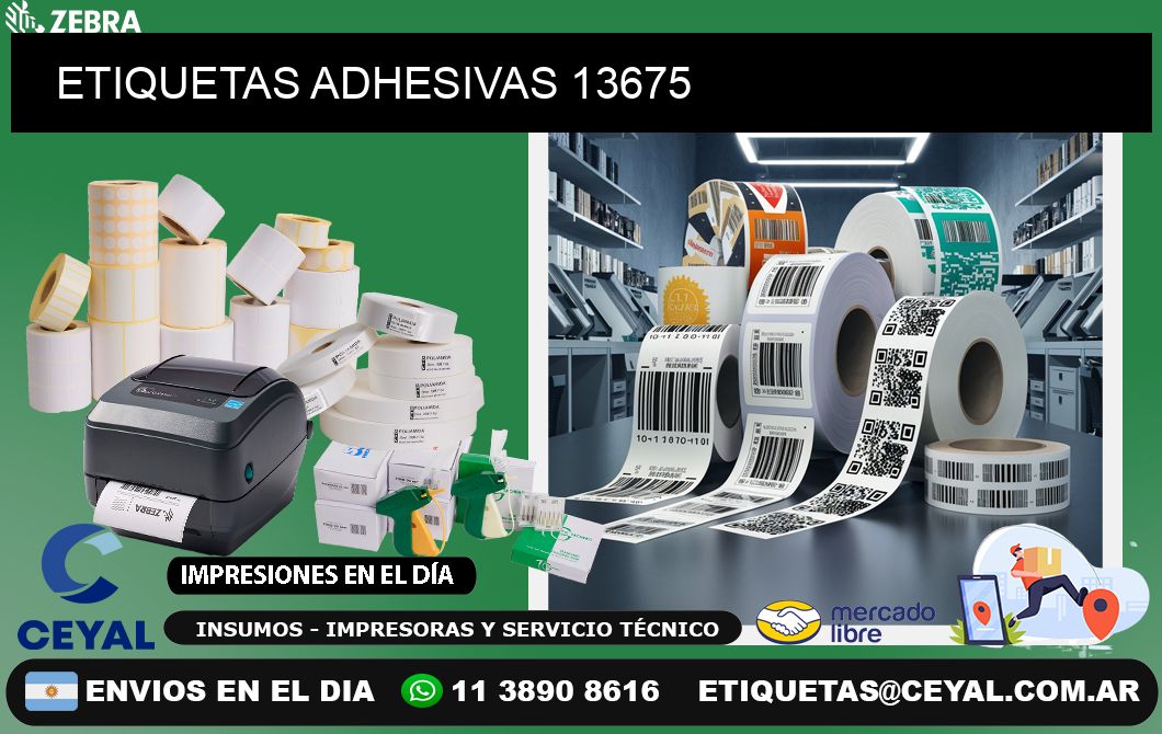 ETIQUETAS ADHESIVAS 13675