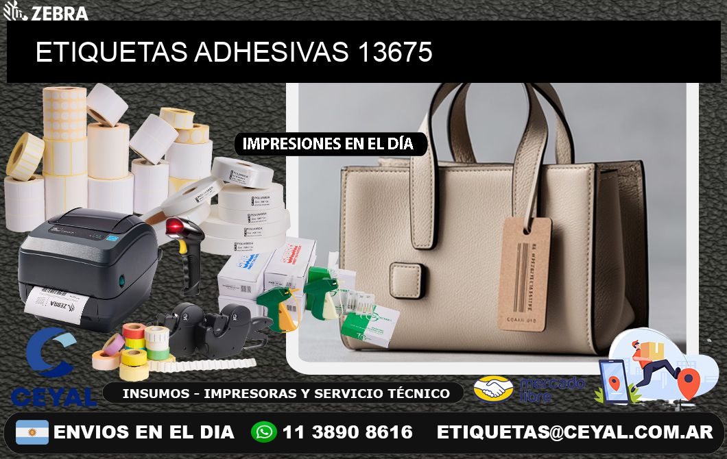 ETIQUETAS ADHESIVAS 13675