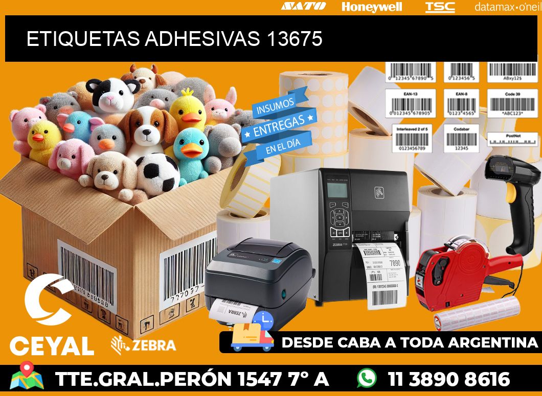 ETIQUETAS ADHESIVAS 13675