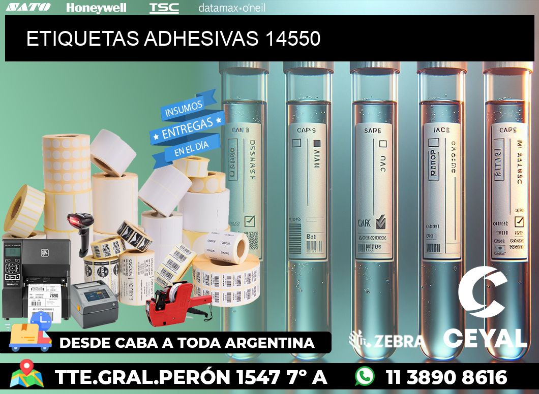 ETIQUETAS ADHESIVAS 14550