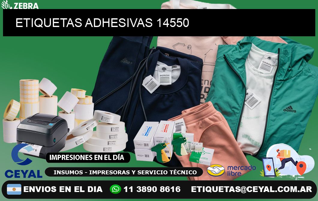 ETIQUETAS ADHESIVAS 14550