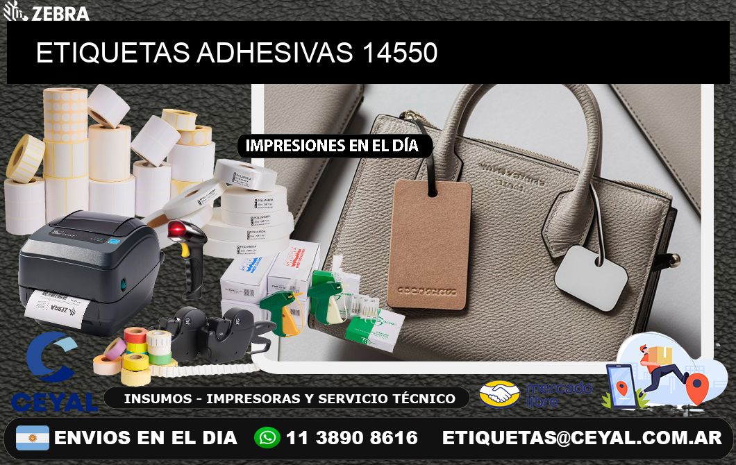 ETIQUETAS ADHESIVAS 14550