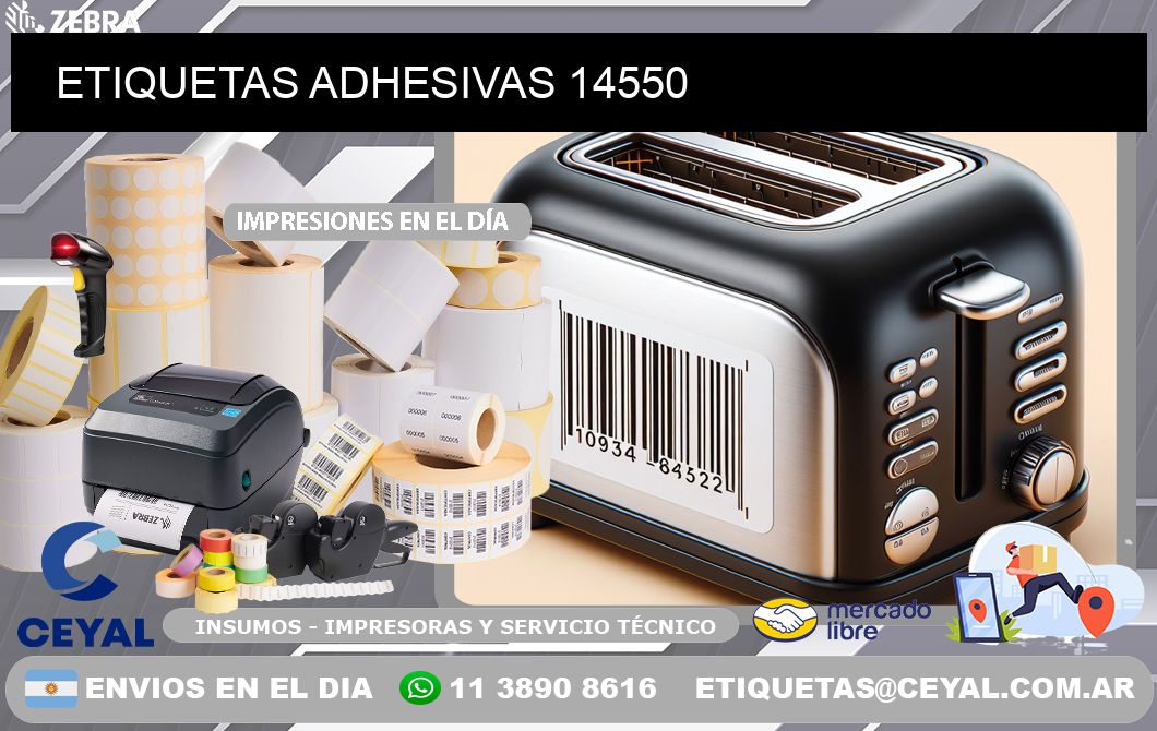 ETIQUETAS ADHESIVAS 14550