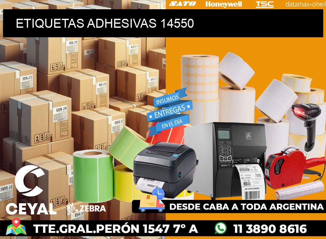 ETIQUETAS ADHESIVAS 14550