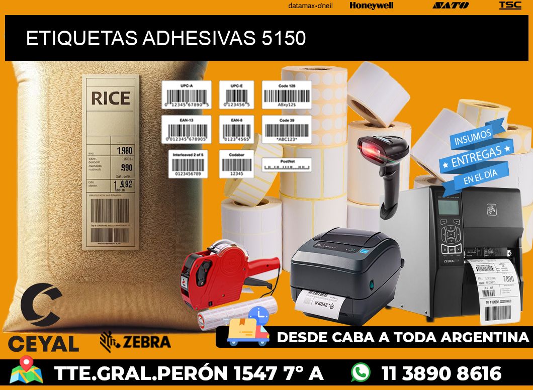 ETIQUETAS ADHESIVAS 5150