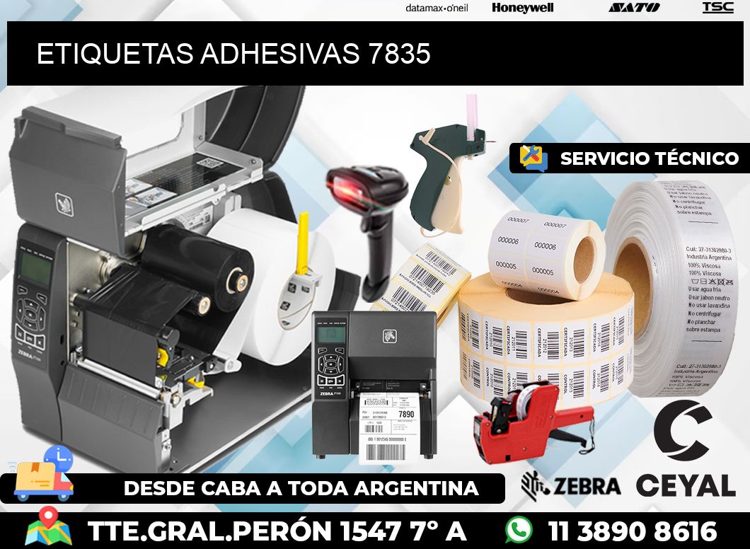 ETIQUETAS ADHESIVAS 7835