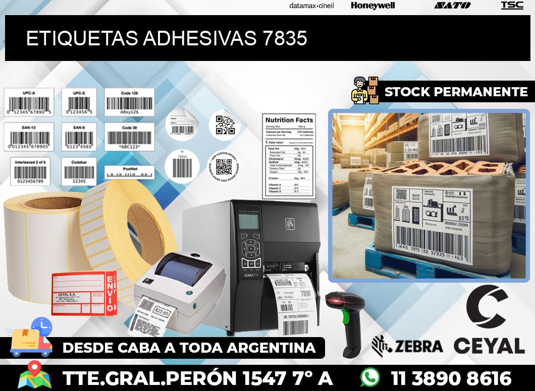 ETIQUETAS ADHESIVAS 7835