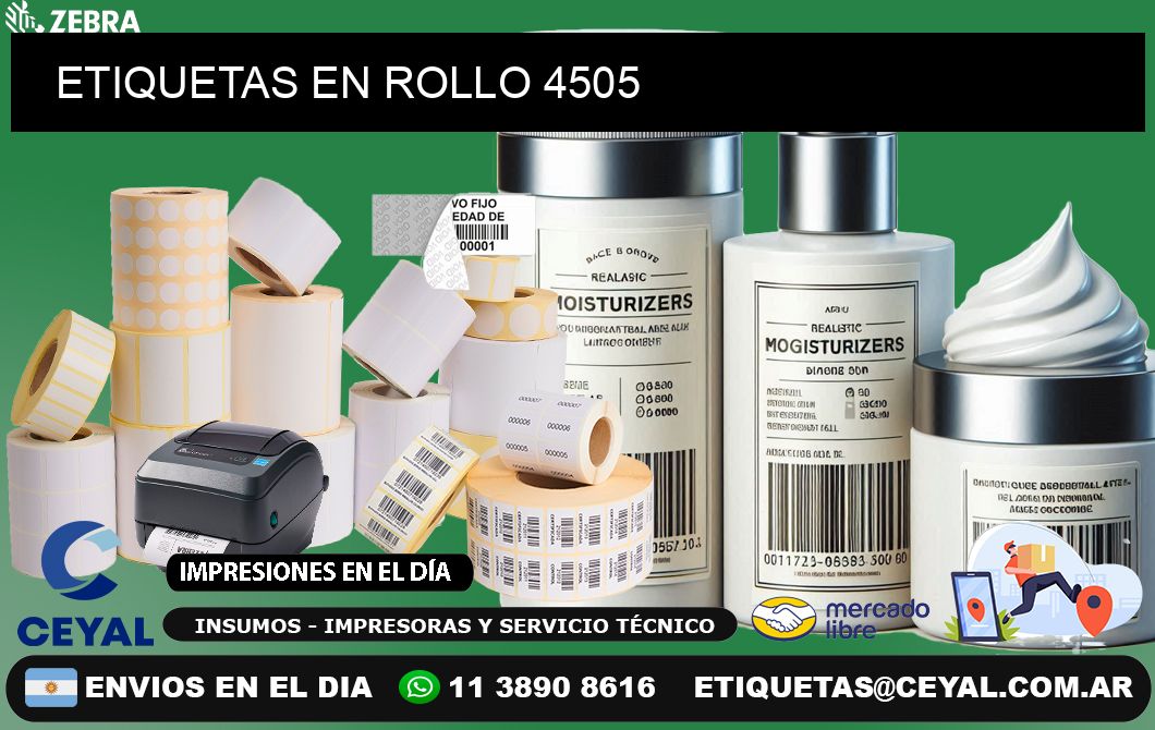 ETIQUETAS EN ROLLO 4505
