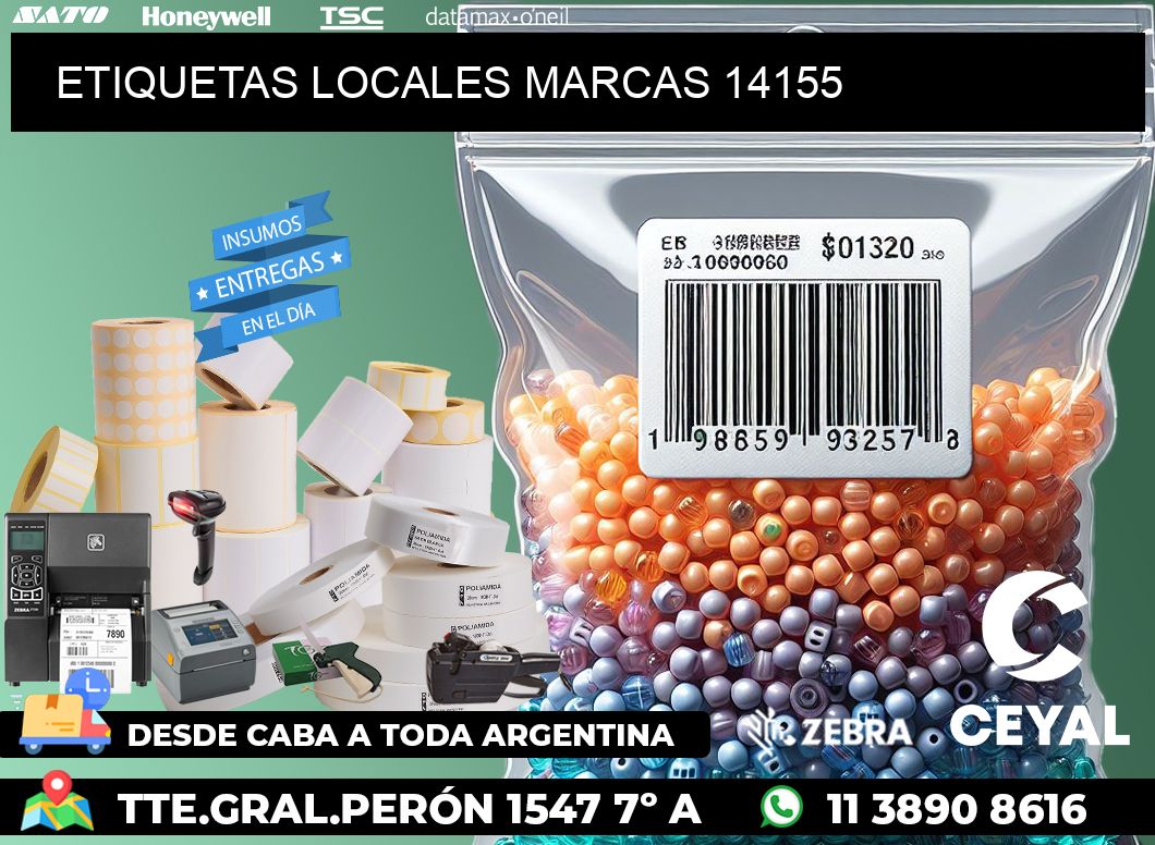 ETIQUETAS LOCALES MARCAS 14155