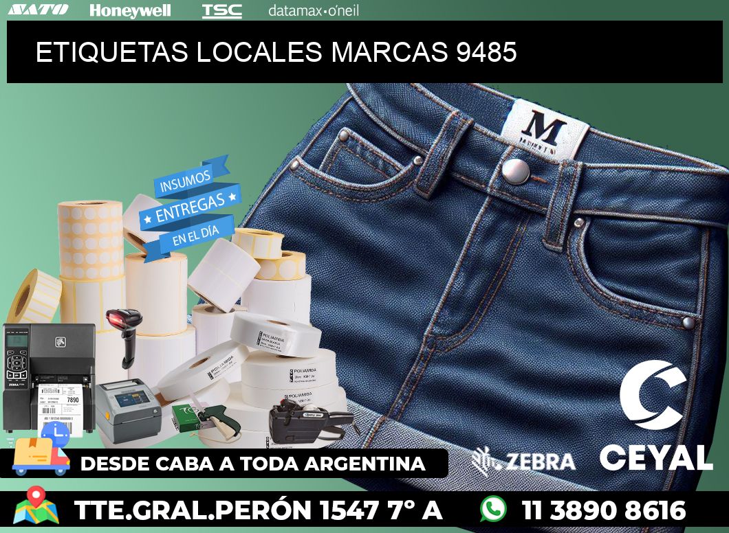 ETIQUETAS LOCALES MARCAS 9485