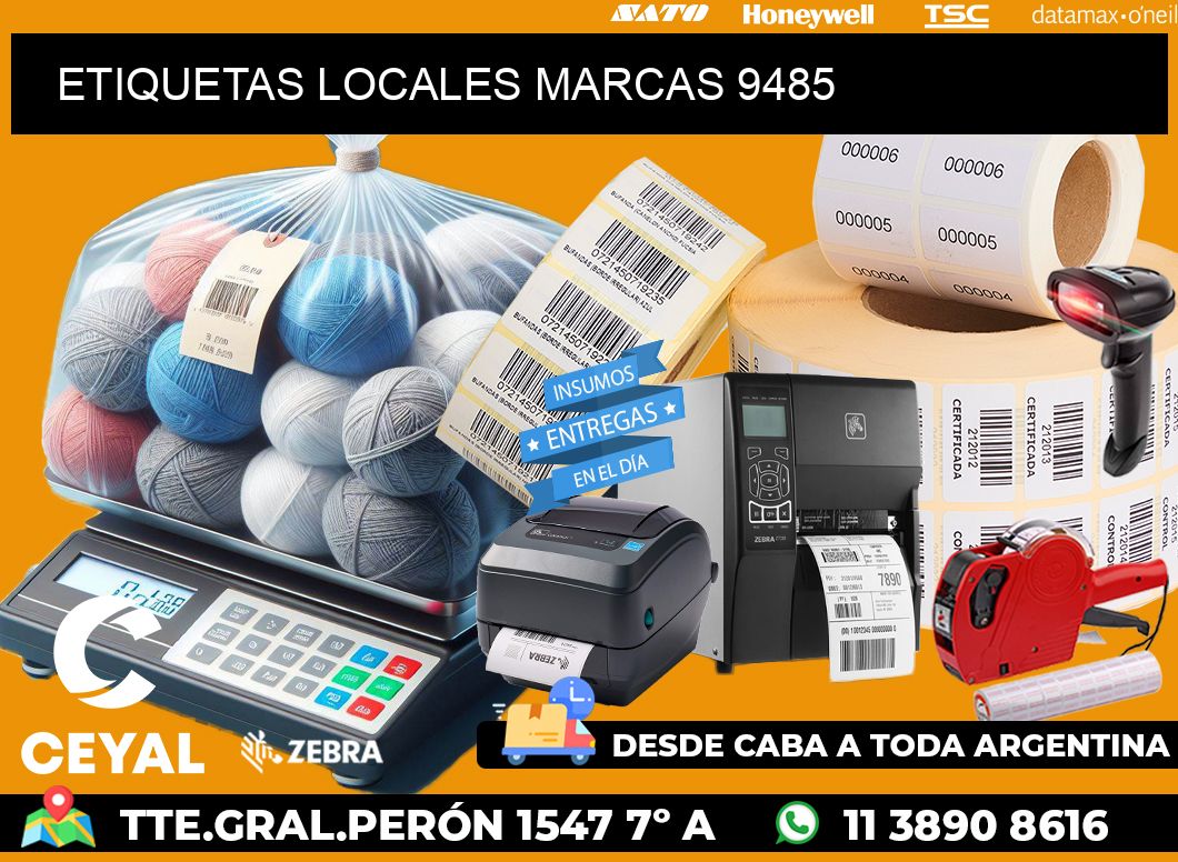 ETIQUETAS LOCALES MARCAS 9485
