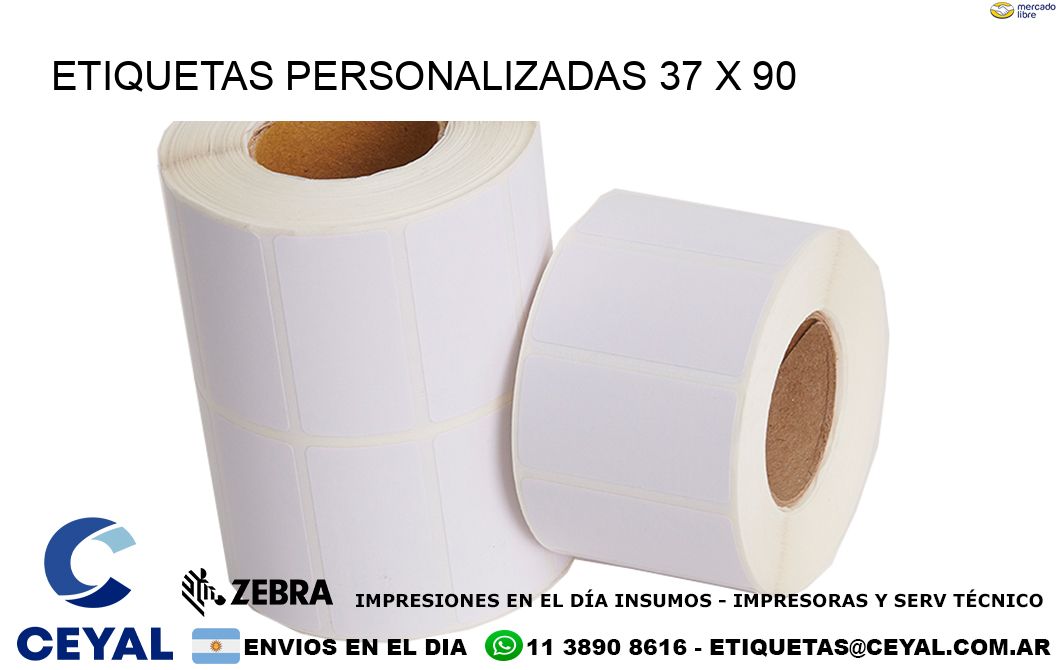 ETIQUETAS PERSONALIZADAS 37 x 90