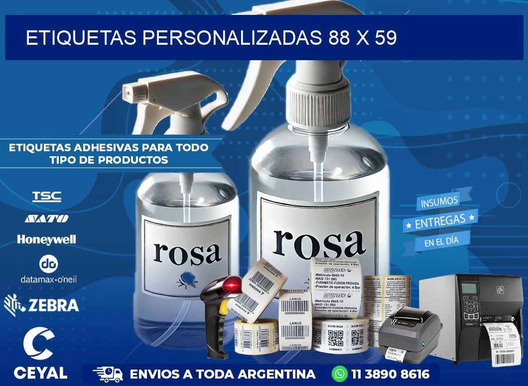 ETIQUETAS PERSONALIZADAS 88 x 59