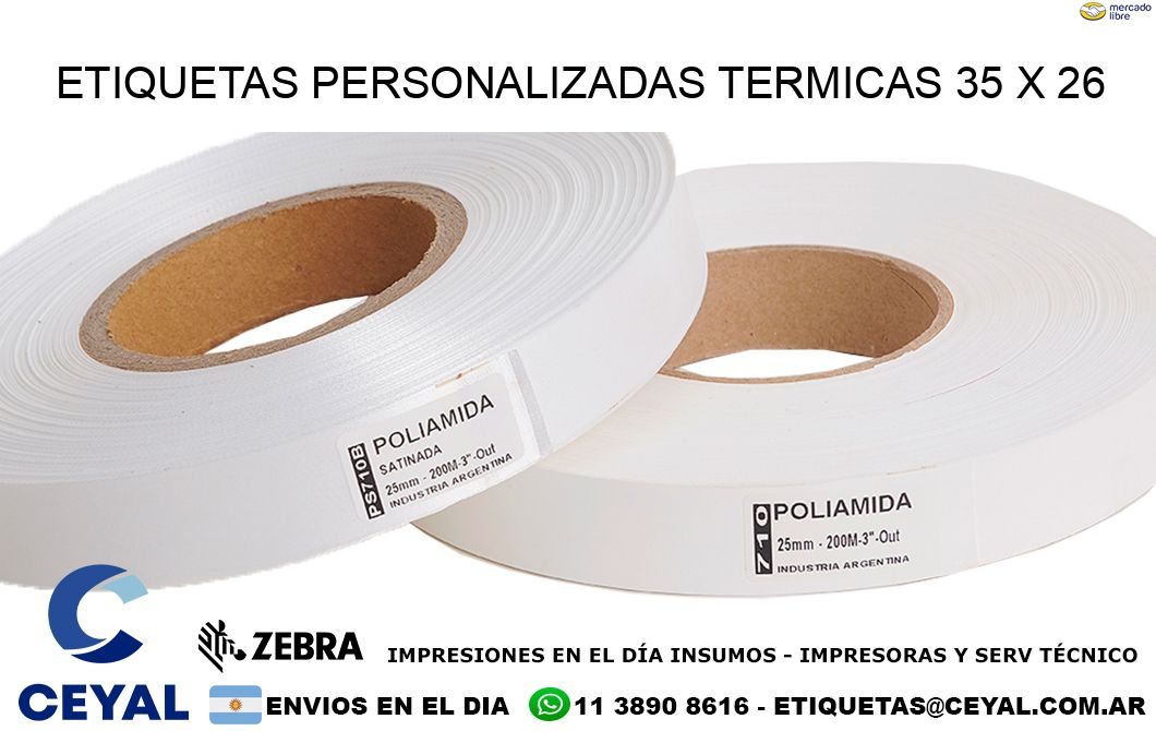 ETIQUETAS PERSONALIZADAS TERMICAS 35 x 26